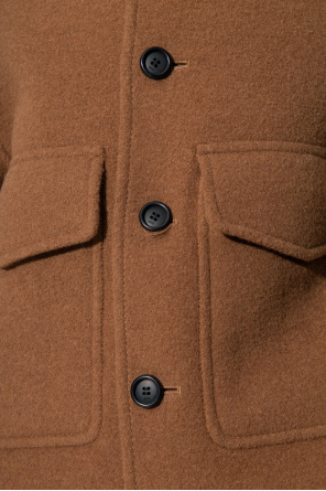 【送料&関税込】Ami Alexandre Mattiussi Brown Wool Jacket SchaferandweinerShops Micronesia - Brown Wool jacket Ami
